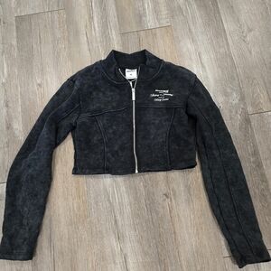 Stylish Black Bomber Jacket